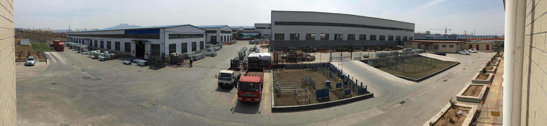 Panoramic view of our factory buildings and yard in China