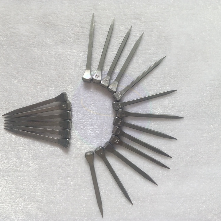 chiodi per ferri di cavallo direttamente dalla fabbrica per servizi di mascalcia, ferro lucidato e antiruggine, modello JC1 49mm, flessibili e durevoli, per applicazioni equestri