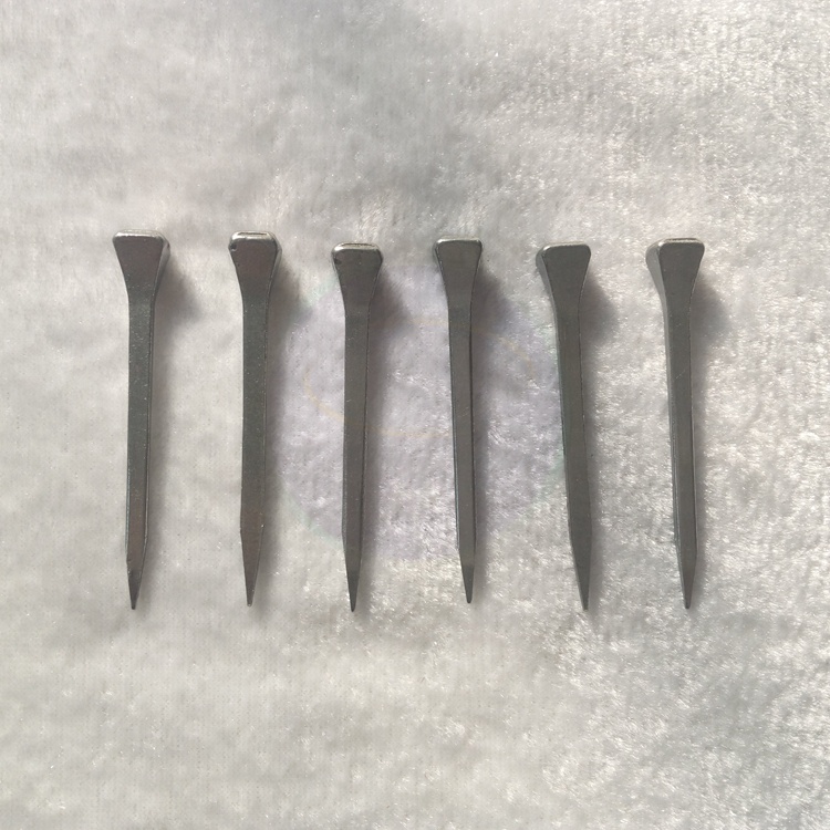 Direktlieferung ab chinesischer Fabrik: polierter, rostbest&auml;ndiger, langlebiger Hufeisennagel aus Eisen f&uuml;r Hufschmiede, 54mm lang, ausgezeichnete Flexibilit&auml;t