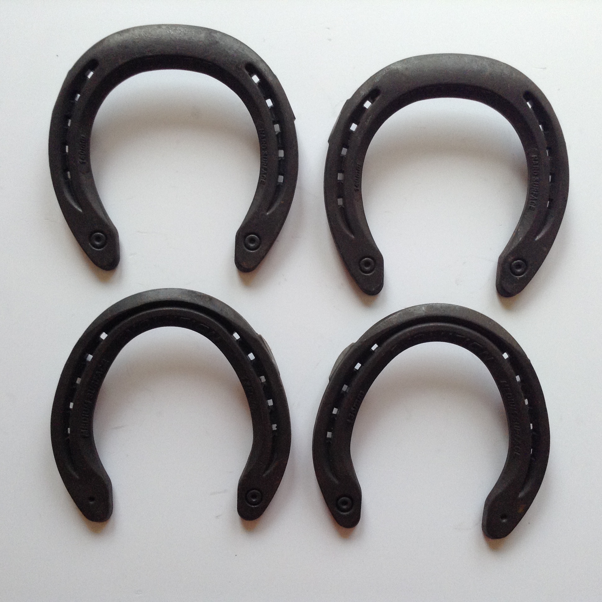 custom black horseshoes for sport horses