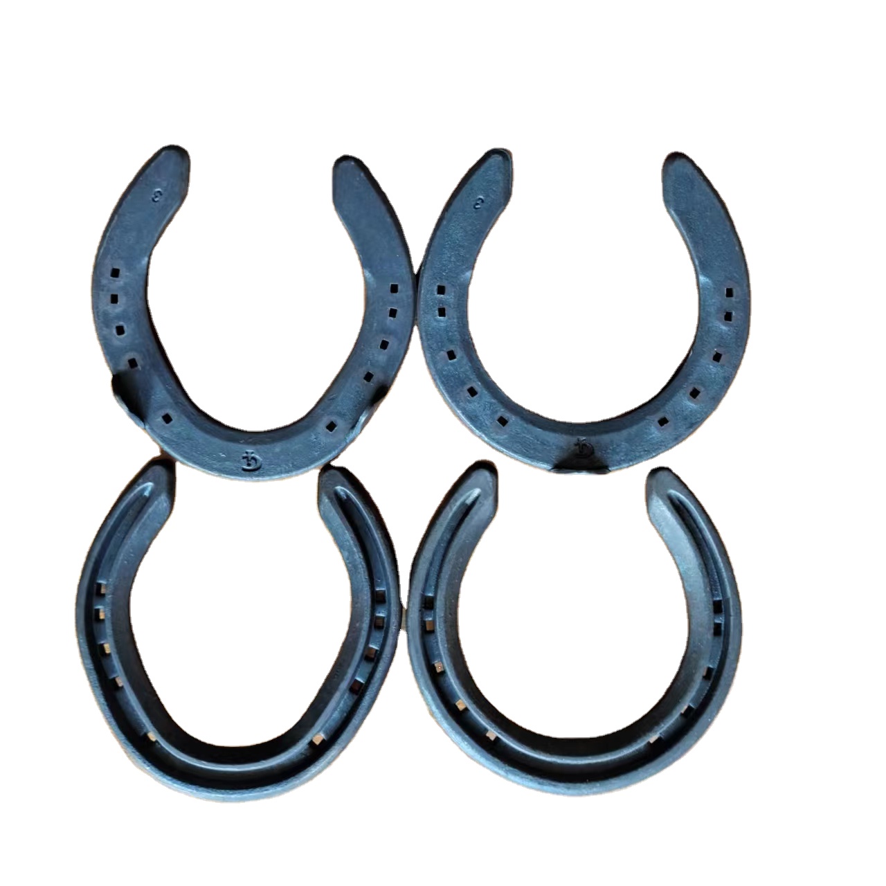 High Quality Aluminum Alloy Horseshoes Set in Blue Available in Sizes 1 to 6 for Optimal Performance and Style