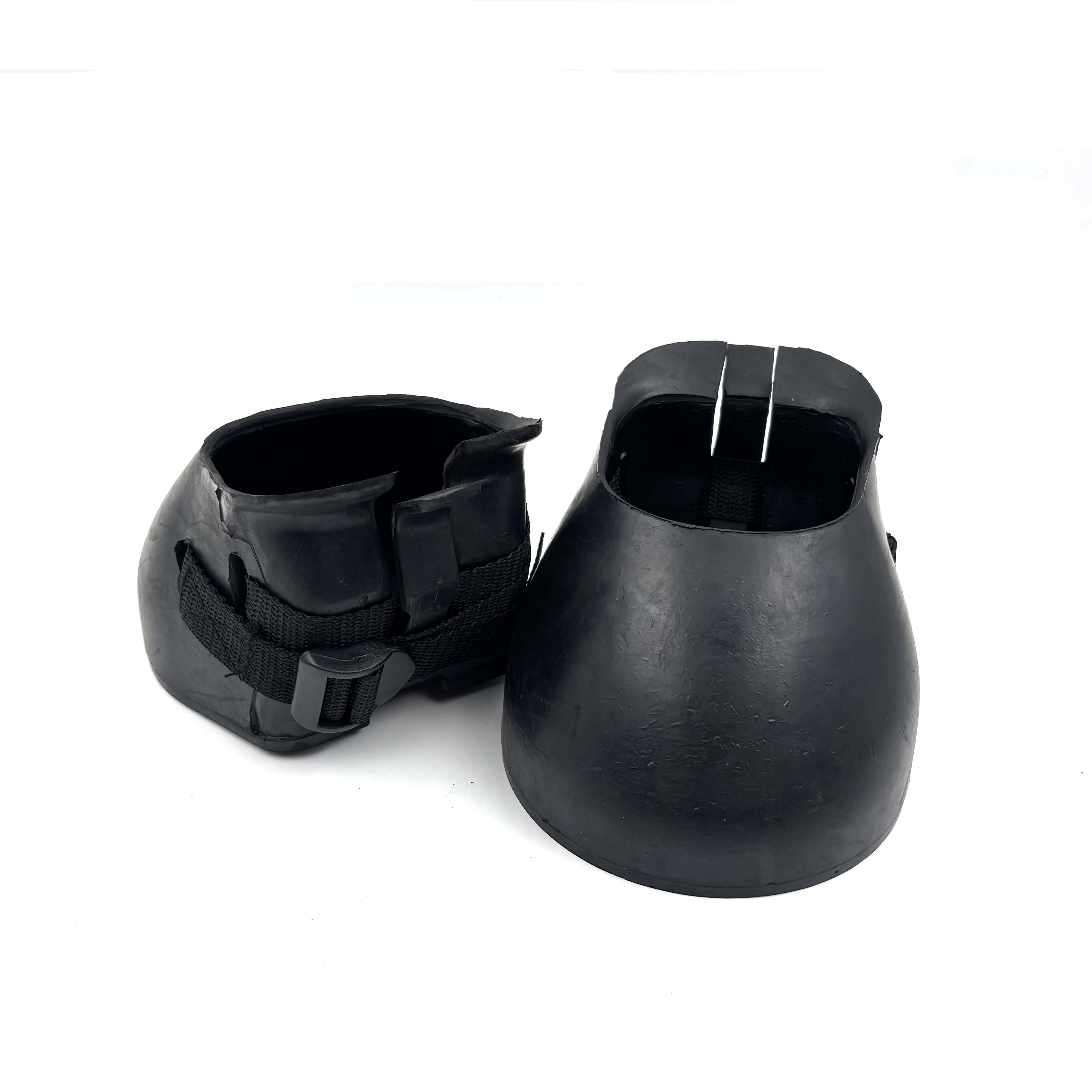 Schwarze Hufglocken f&uuml;r Hufschutz und Reitsport