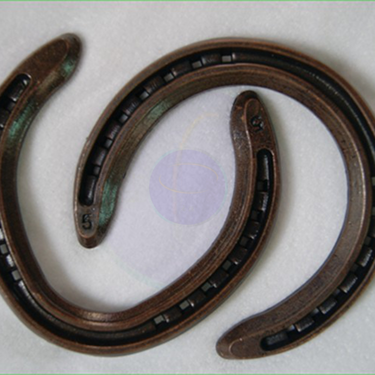 Decorative Copper Horseshoes from Chinese Factory Racing Horseshoe Model Copper Coated Steel Custom Sizes Available