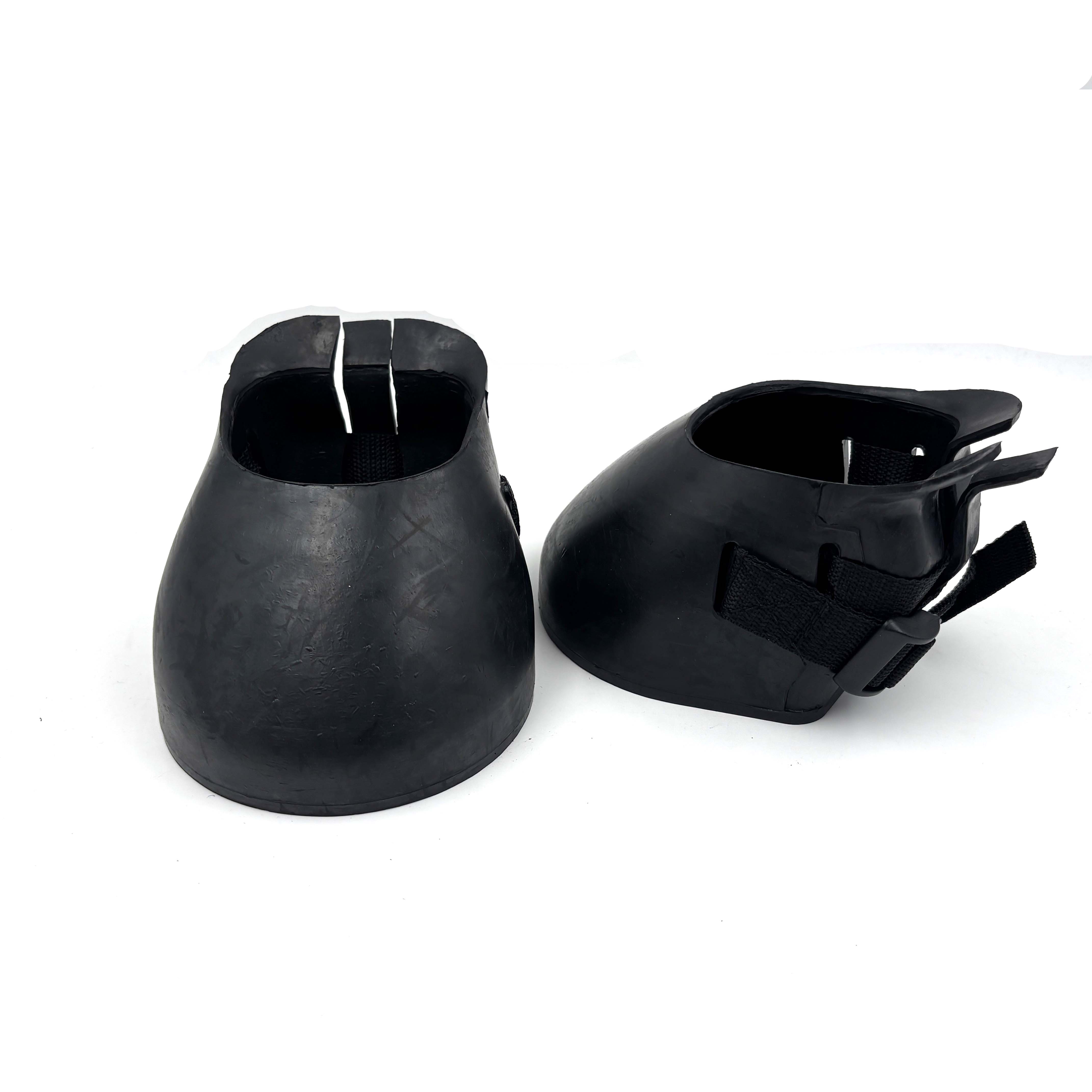 Schwarze Hufglocken f&uuml;r Hufschutz und Reitsport