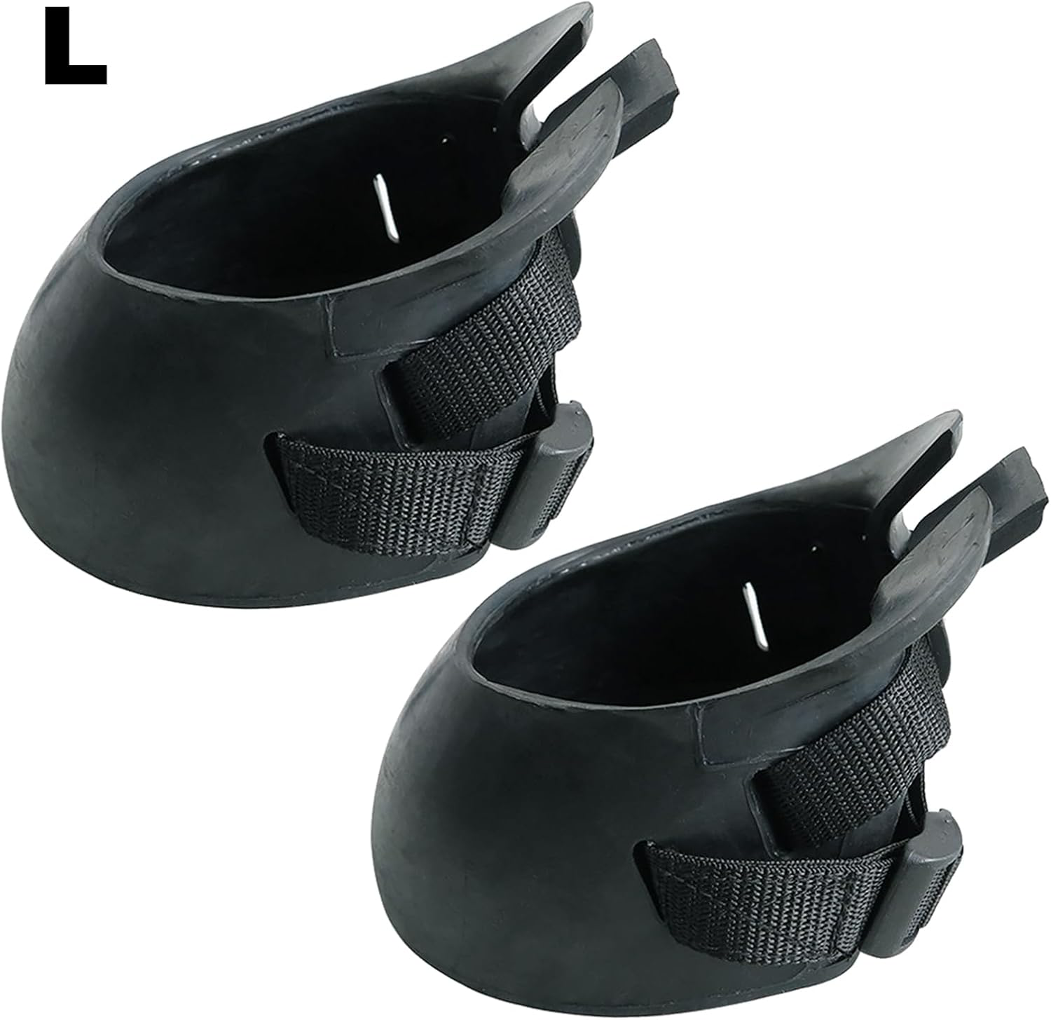 Schwarze Hufglocken f&uuml;r Hufschutz und Reitsport