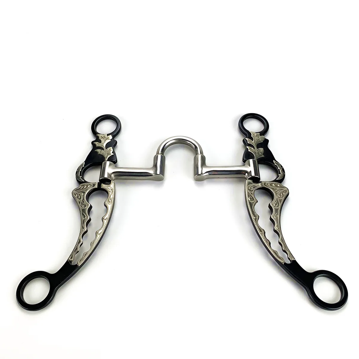 Antique Sweet Iron Correction Mouthpiece Horse Bit with Cutout Design Cheeks