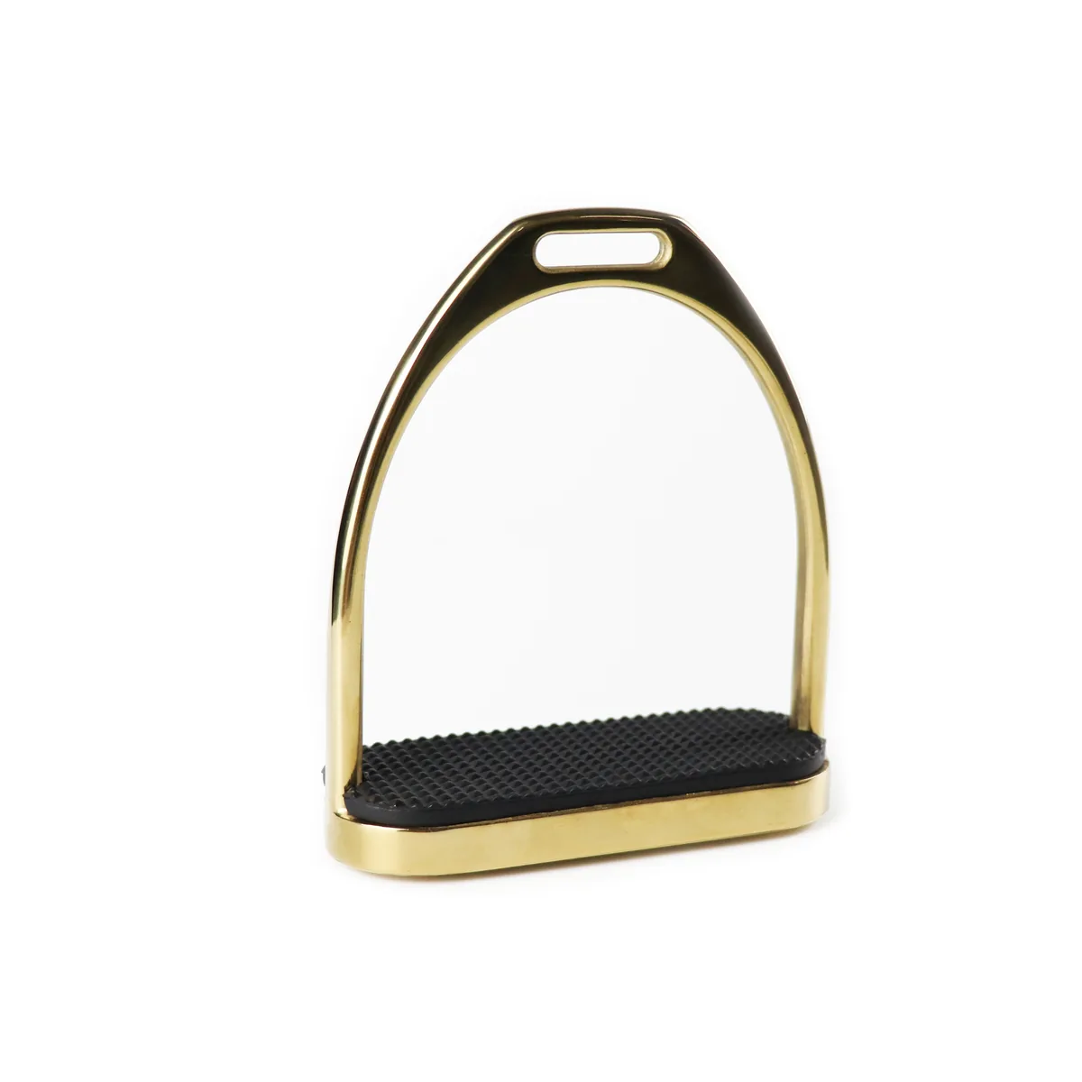 Stainless Steel Western Horse Riding Stirrups with Gold, Black or Rainbow Tread — product image 1