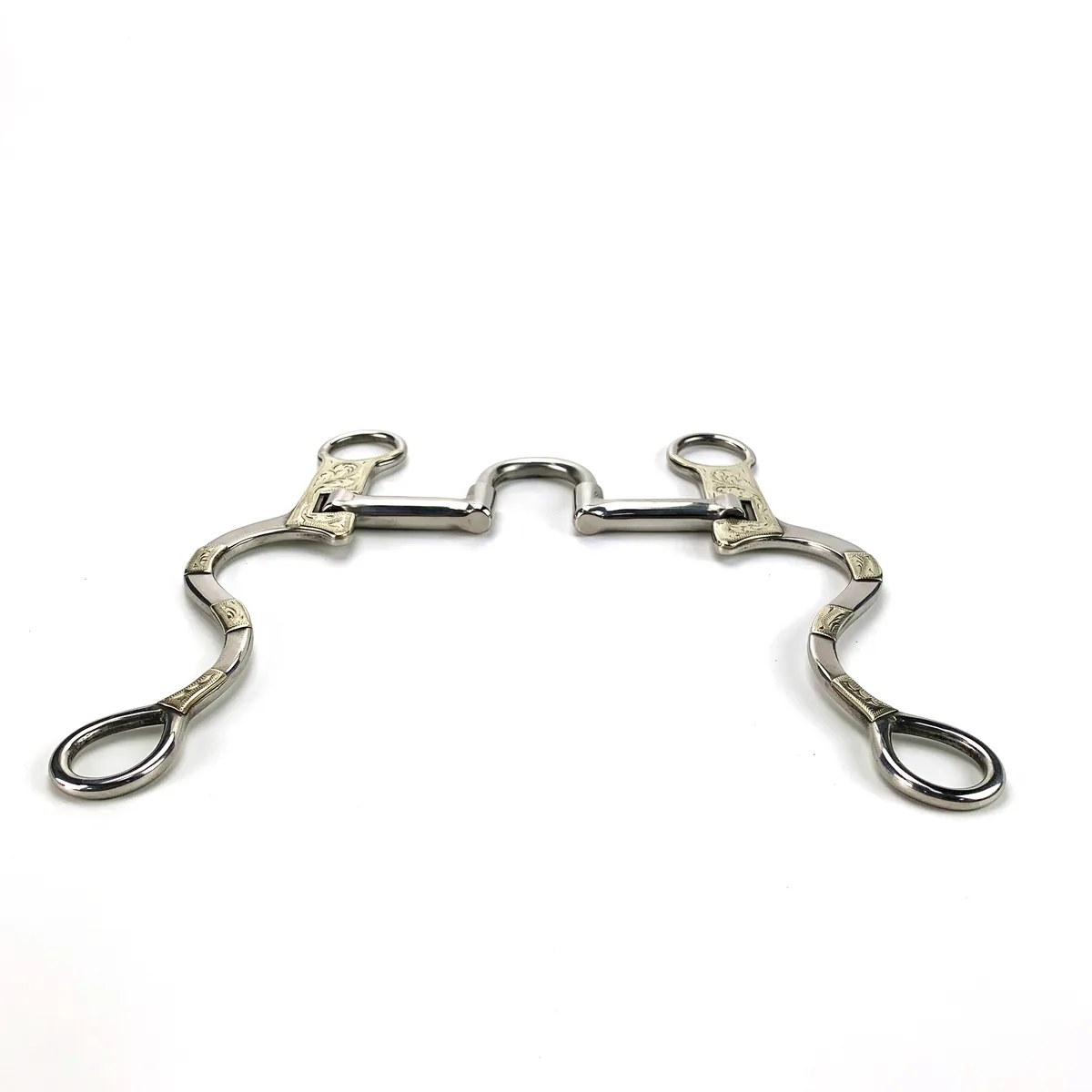 Stainless Steel Western Horse Bit with Copper Mouth for Training and Riding