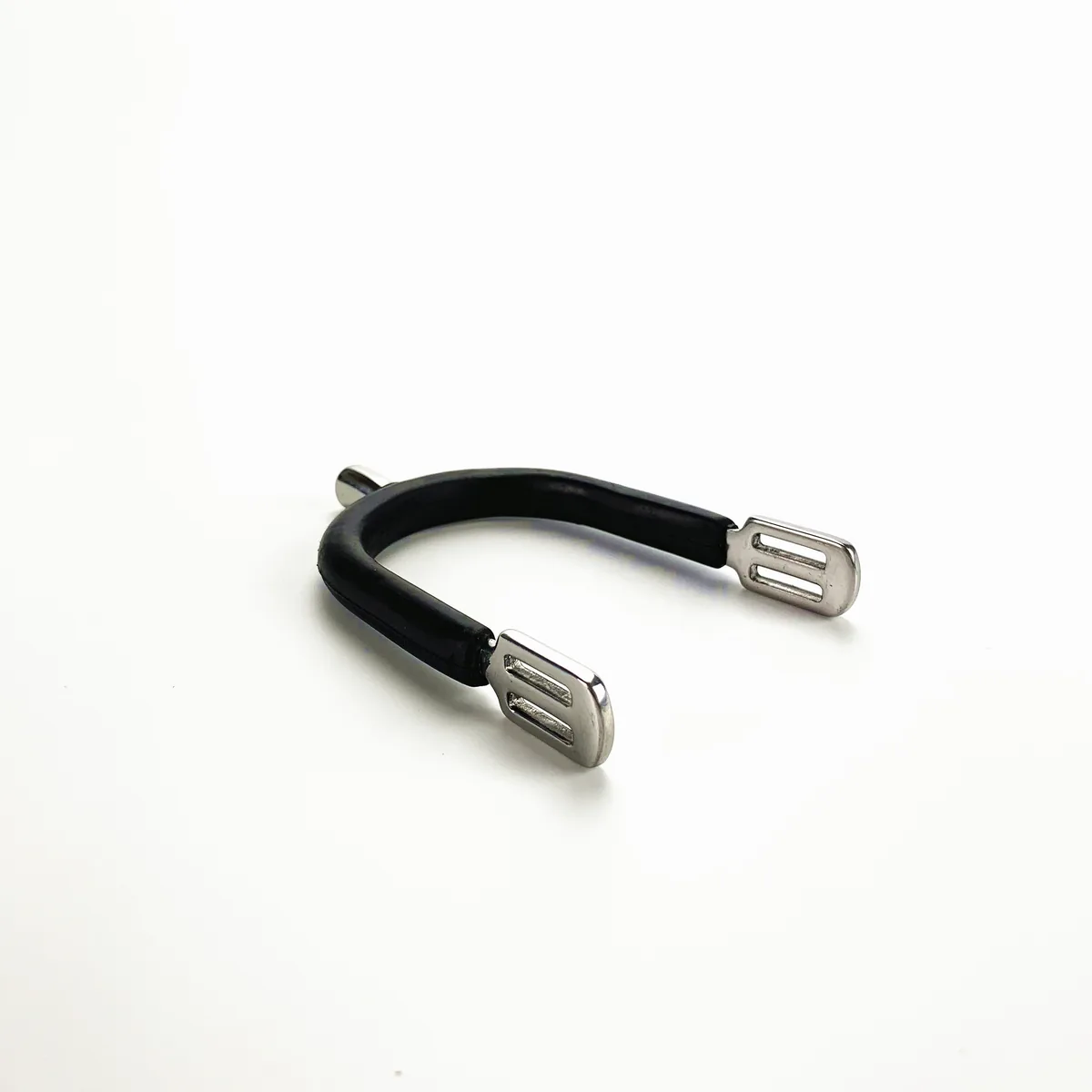 English Horse Riding Spurs with Rubber-Coated Band and Round Neck — product image 5
