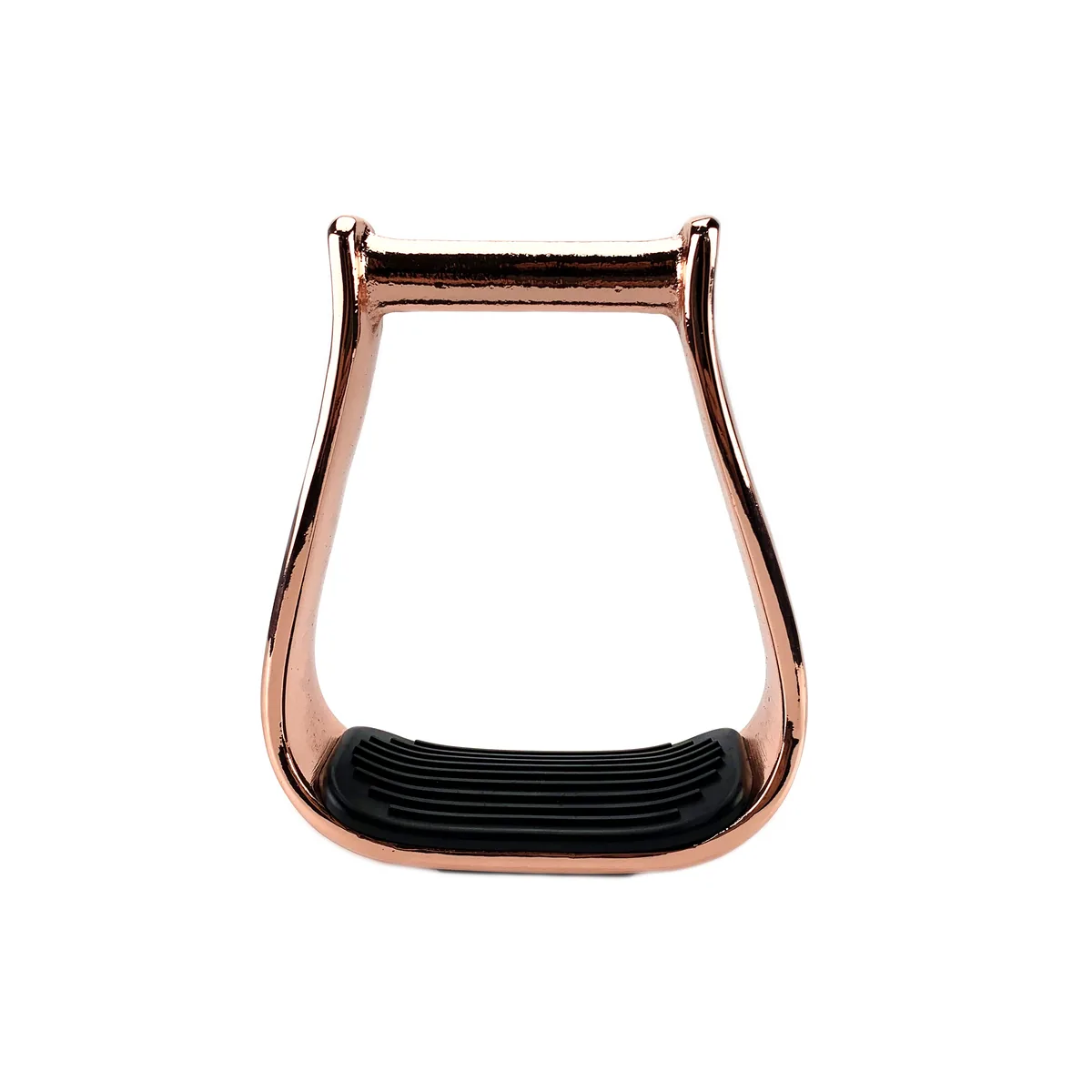 Rose Gold Aluminum Western Oxbow Horse Racing Stirrups — product image 2