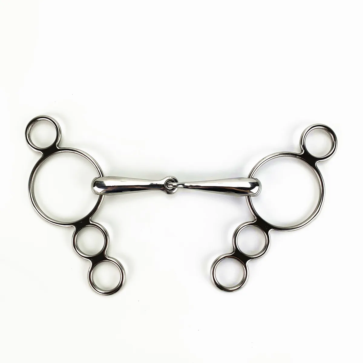 Stainless Steel Full Cheek Gag Horse Bit for Equestrian Riding — product image 3