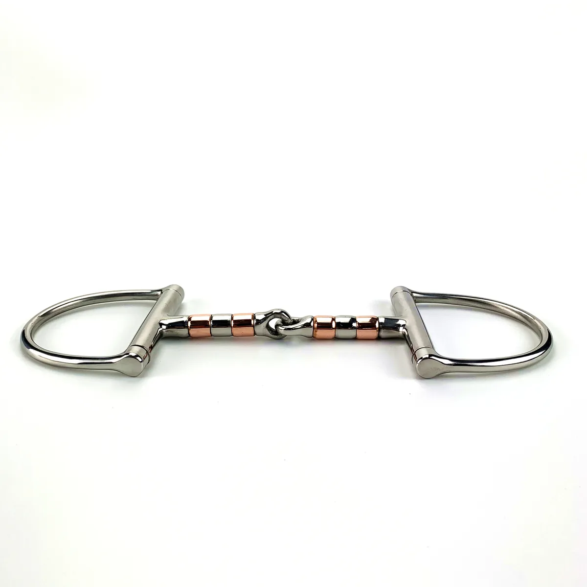 Copper Stainless Steel Roller Racing Dee Horse Bit