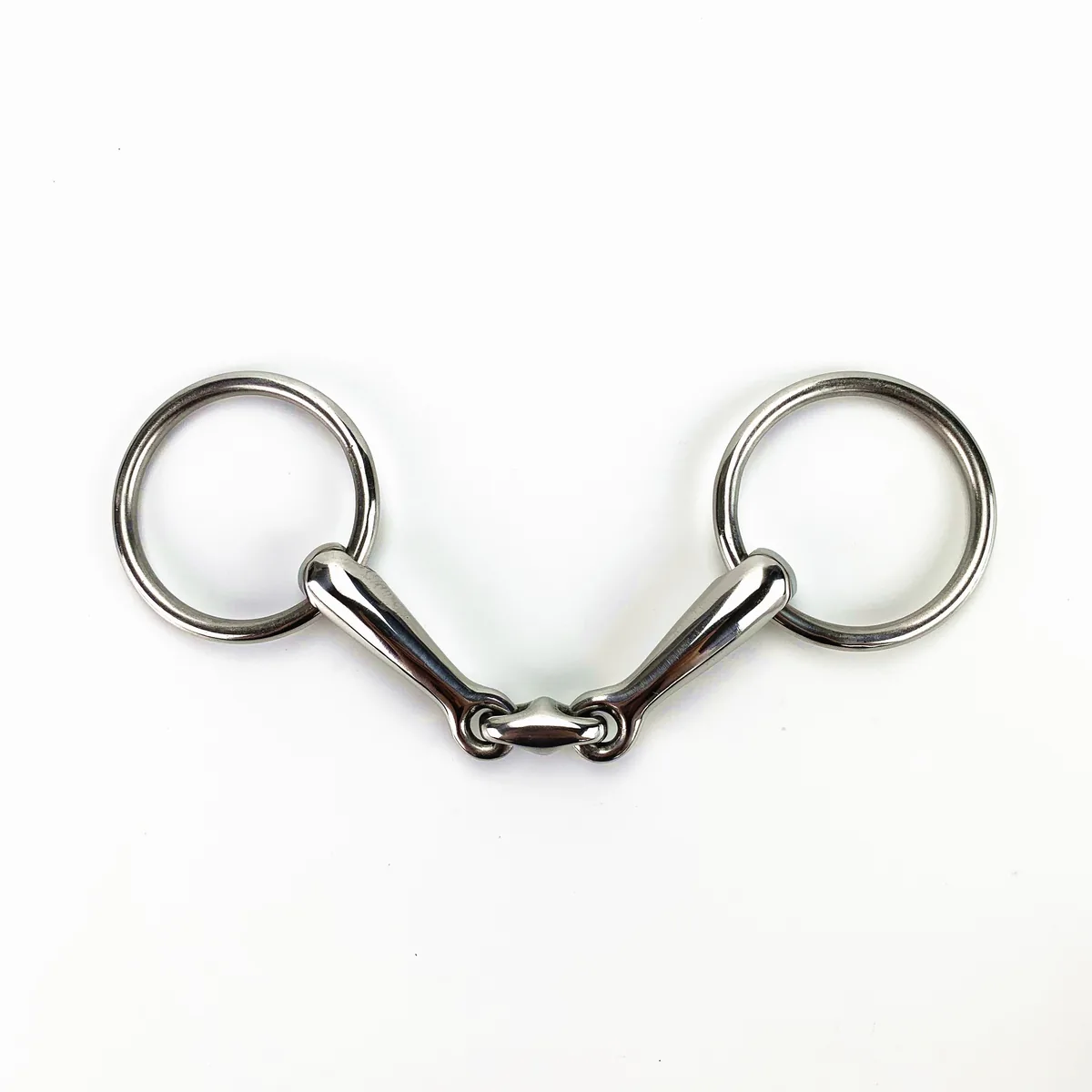 Stainless Steel Snaffle Horse Bit for Horses Double Ring Buckle — product image 2