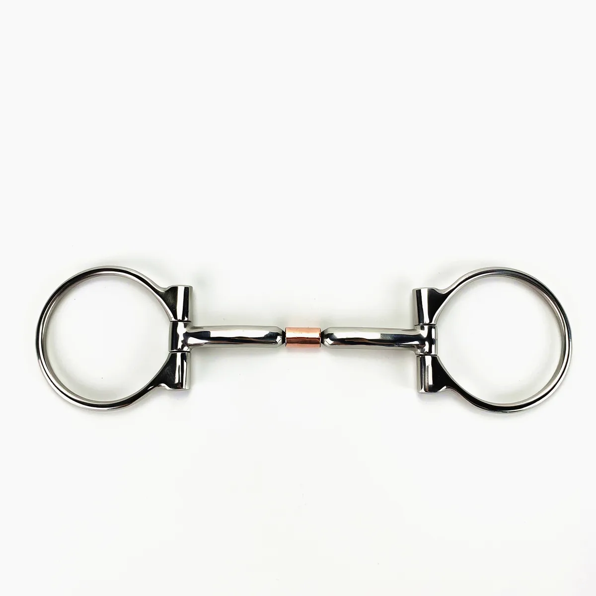 Stainless Steel Special Dee Horse Bit with Copper Inlay Jointed Mouth and Copper Roller — product image 2