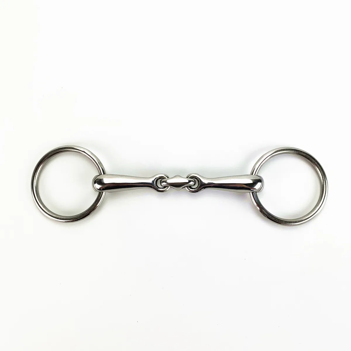 Stainless Steel Snaffle Horse Bit for Horses Double Ring Buckle — product image 1