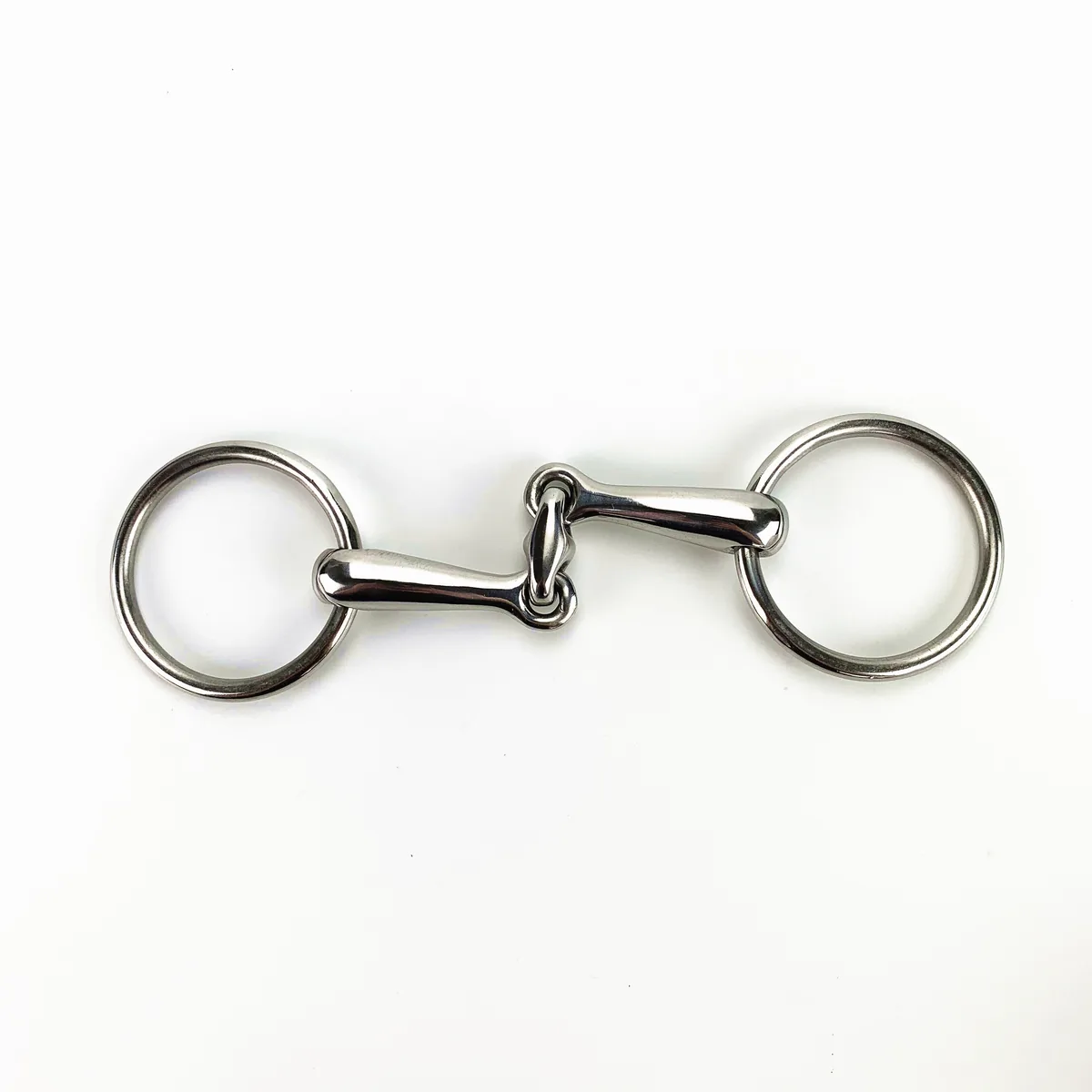 Stainless Steel Snaffle Horse Bit for Horses Double Ring Buckle — product image 3