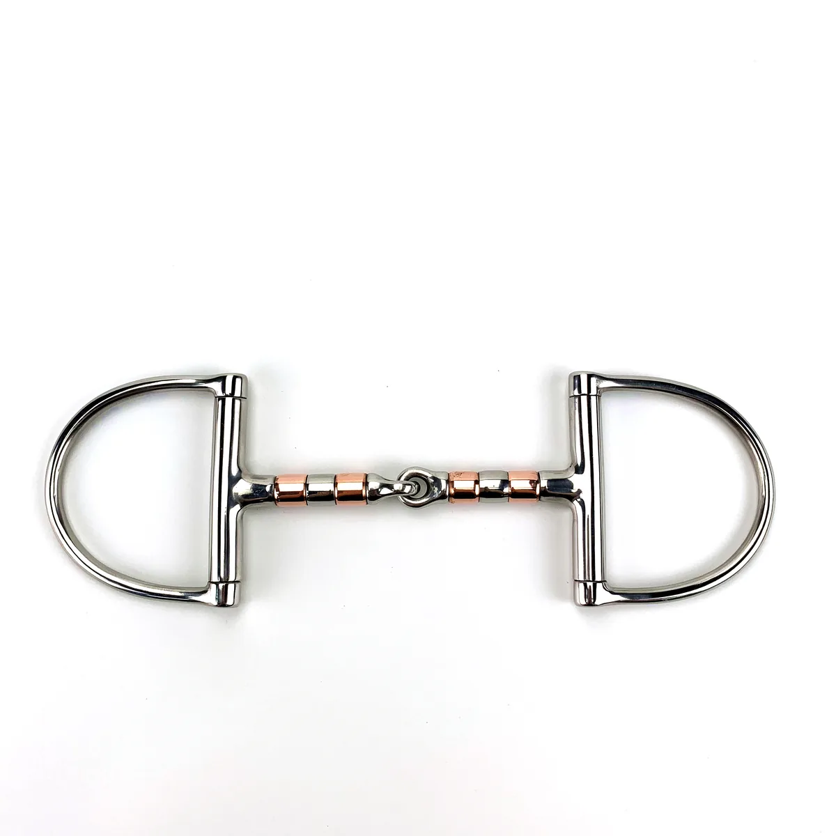 Copper Stainless Steel Roller Racing Dee Horse Bit — product image 1