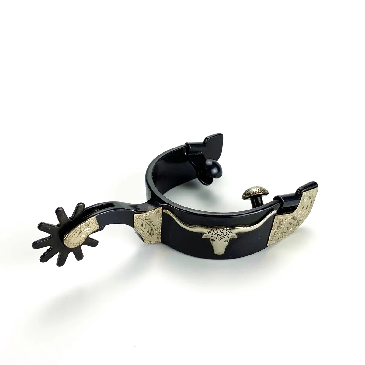 Black Horse Riding Spurs for Western Equestrian Tack — product image 1