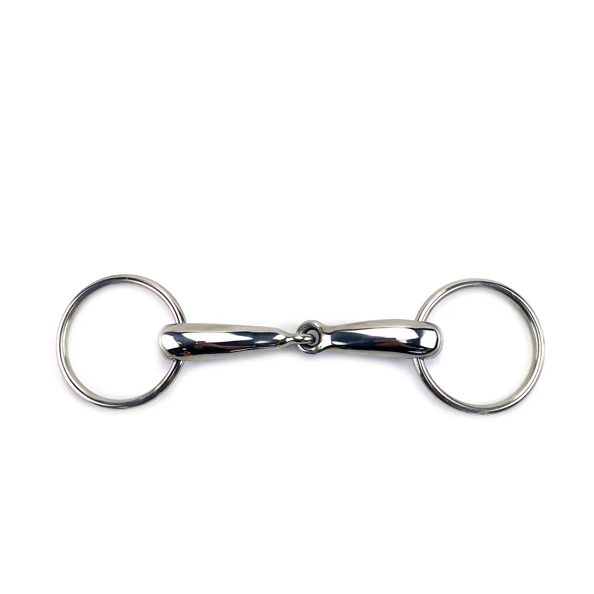 Stainless Steel Ring Snaffle Horse Bit with Jointed Steel or Brass Mouthpiece — product image 1