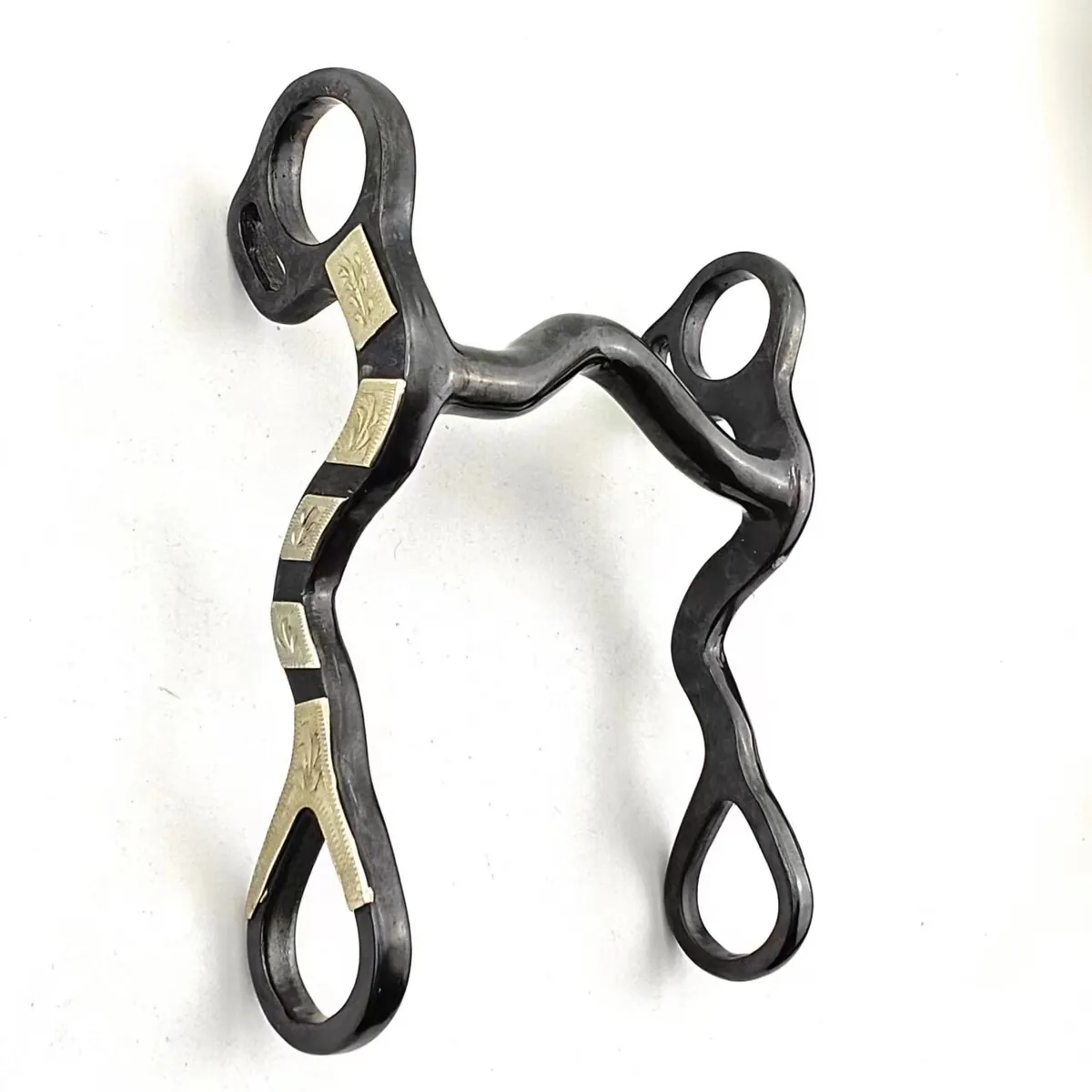 Black Sweet Iron Mouthpiece Horse Bit for Western Riding