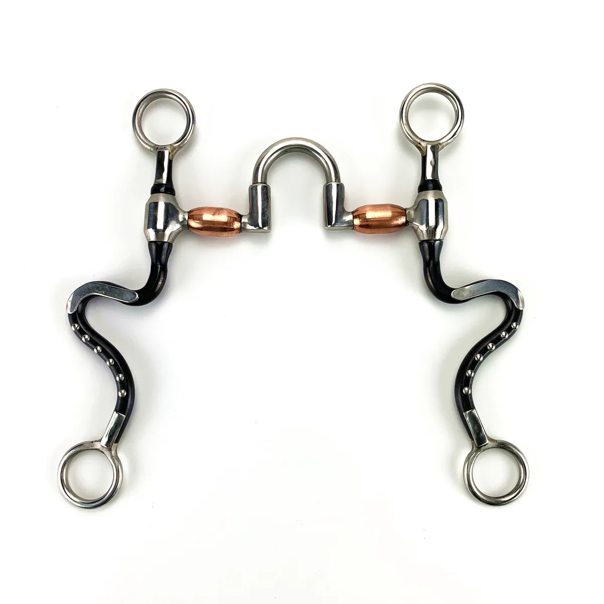 Black Steel Correction Mouthpiece Horse Bit — product image 1