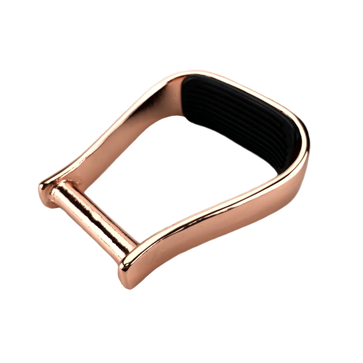 Rose Gold Aluminum Western Oxbow Horse Racing Stirrups — product image 3